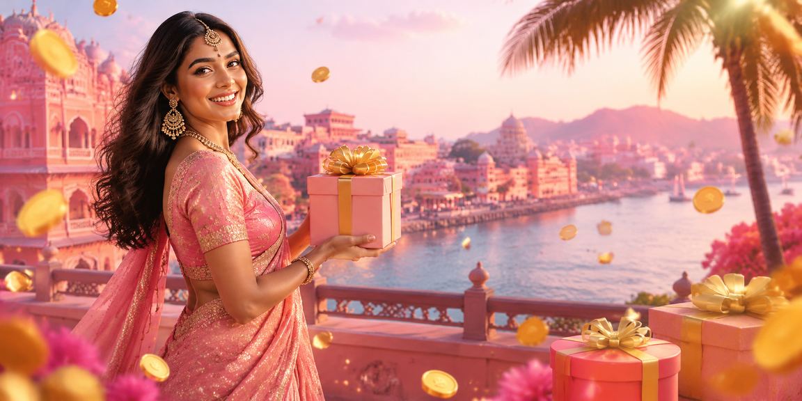 Responsible gaming concept with serene Indian player at casino app